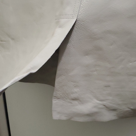 JACOB - TAN LEATHER SKIRT - Picture 6 of 10